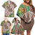 Polynesia Family Matching Off Shoulder Short Dress and Hawaiian Shirt Sharks Duo Tropical Brown