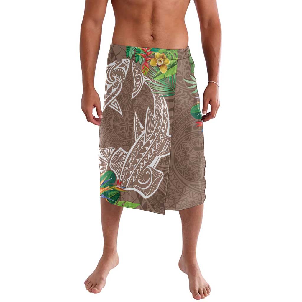 Polynesia Lavalava Sharks Duo Tropical Brown LT7 Brown - Polynesian Pride