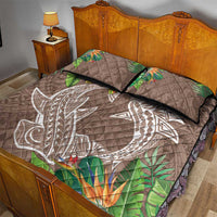 Polynesia Quilt Bed Set Sharks Duo Tropical Brown LT7 - Polynesian Pride