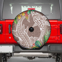 Polynesia Spare Tire Cover Sharks Duo Tropical Brown LT7 - Polynesian Pride