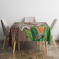 Polynesia Tablecloth Sharks Duo Tropical Brown LT7 - Polynesian Pride