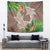 Polynesia Tapestry Sharks Duo Tropical Brown