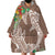 Polynesia Wearable Blanket Hoodie Sharks Duo Tropical Brown