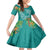 Polynesia Family Matching Off Shoulder Maxi Dress and Hawaiian Shirt Sharks Duo Tropical Teal