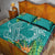 Polynesia Quilt Bed Set Sharks Duo Tropical Teal