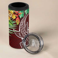 Polynesia 4 in 1 Can Cooler Tumbler Sharks Duo Tropical Oxblood LT7 - Polynesian Pride