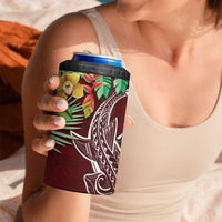 Polynesia 4 in 1 Can Cooler Tumbler Sharks Duo Tropical Oxblood LT7 - Polynesian Pride