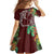 Polynesia Family Matching Long Sleeve Bodycon Dress and Hawaiian Shirt Sharks Duo Tropical Oxblood