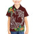 Polynesia Family Matching Mermaid Dress and Hawaiian Shirt Sharks Duo Tropical Oxblood