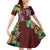 Polynesia Family Matching Off Shoulder Short Dress and Hawaiian Shirt Sharks Duo Tropical Oxblood