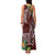 Polynesia Family Matching Tank Maxi Dress and Hawaiian Shirt Sharks Duo Tropical Oxblood