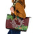 Polynesia Leather Tote Bag Sharks Duo Tropical Oxblood