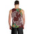 Polynesia Men Tank Top Sharks Duo Tropical Oxblood