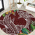 Polynesia Round Carpet Sharks Duo Tropical Oxblood