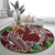 Polynesia Round Carpet Sharks Duo Tropical Oxblood