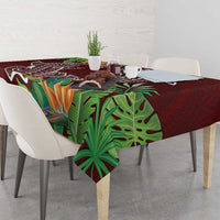Polynesia Tablecloth Sharks Duo Tropical Oxblood LT7 - Polynesian Pride