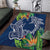 Polynesia Area Rug Sharks Duo Tropical Navy