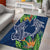 Polynesia Area Rug Sharks Duo Tropical Navy