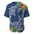 Polynesia Baseball Jersey Sharks Duo Tropical Navy