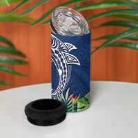 Polynesia 4 in 1 Can Cooler Tumbler Sharks Duo Tropical Navy LT7 - Polynesian Pride
