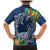 Polynesia Family Matching Mermaid Dress and Hawaiian Shirt Sharks Duo Tropical Navy