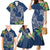 Polynesia Family Matching Mermaid Dress and Hawaiian Shirt Sharks Duo Tropical Navy