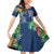 Polynesia Family Matching Off Shoulder Short Dress and Hawaiian Shirt Sharks Duo Tropical Navy