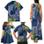 Polynesia Family Matching Tank Maxi Dress and Hawaiian Shirt Sharks Duo Tropical Navy