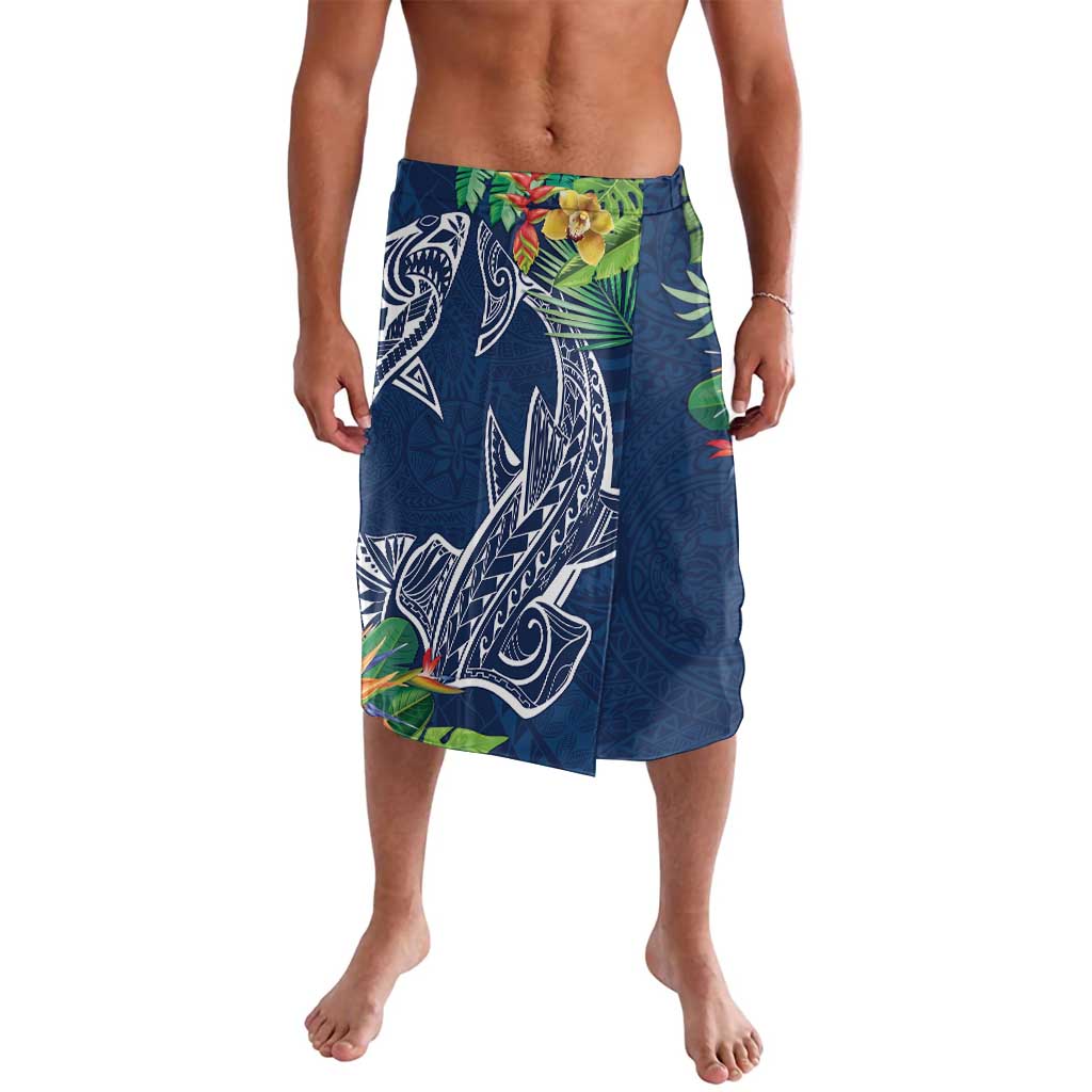 Polynesia Lavalava Sharks Duo Tropical Navy LT7 Navy - Polynesian Pride