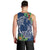 Polynesia Men Tank Top Sharks Duo Tropical Navy