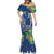 Polynesia Mermaid Dress Sharks Duo Tropical Navy