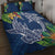 Polynesia Quilt Bed Set Sharks Duo Tropical Navy