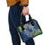 Polynesia Shoulder Handbag Sharks Duo Tropical Navy