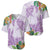 Polynesia Baseball Jersey Sharks Duo Tropical Lavender