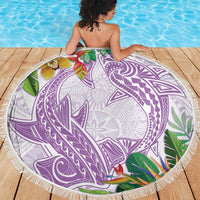 Polynesia Beach Blanket Sharks Duo Tropical Lavender LT7 - Polynesian Pride