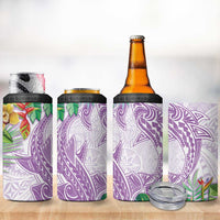 Polynesia 4 in 1 Can Cooler Tumbler Sharks Duo Tropical Lavender LT7 - Polynesian Pride