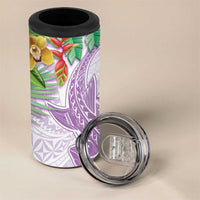 Polynesia 4 in 1 Can Cooler Tumbler Sharks Duo Tropical Lavender LT7 - Polynesian Pride