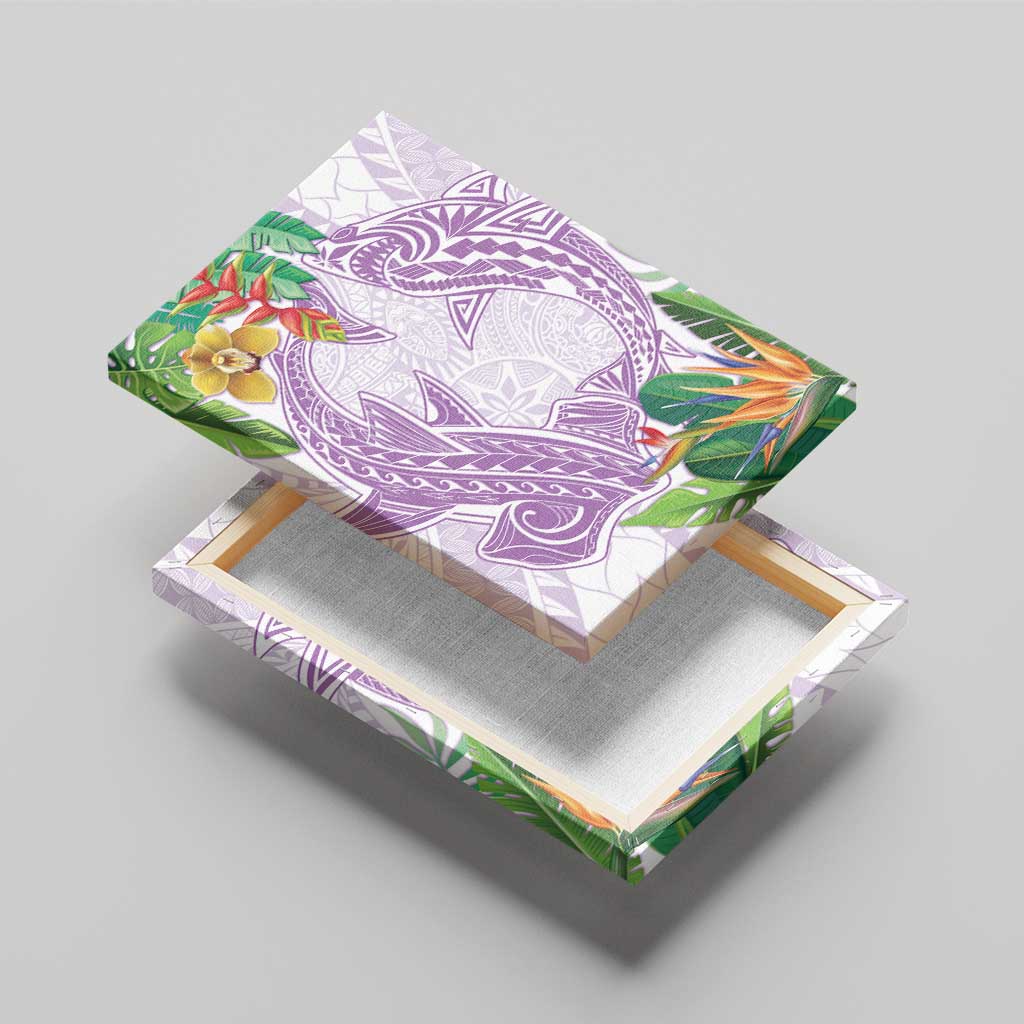 Polynesia Canvas Wall Art Sharks Duo Tropical Lavender LT7 - Polynesian Pride