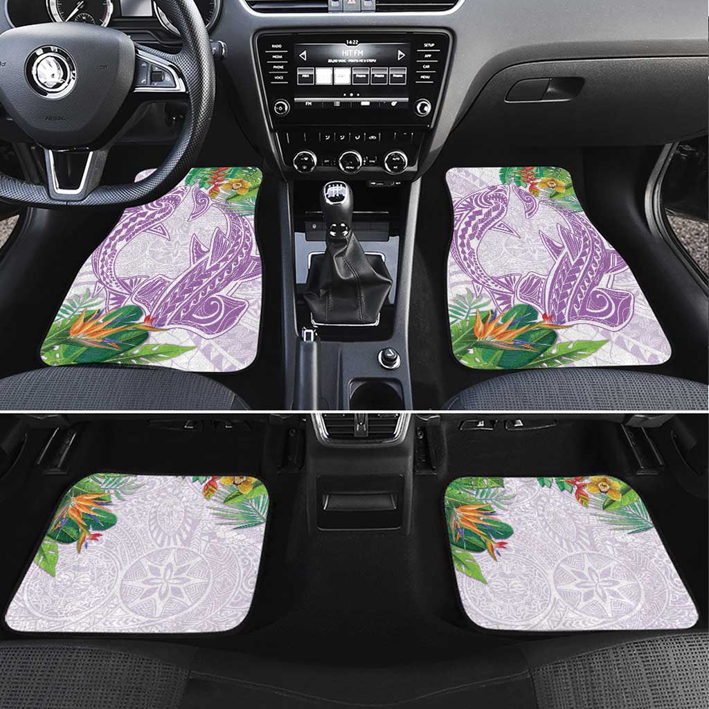 Polynesia Car Mats Sharks Duo Tropical Lavender