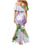 Polynesia Family Matching Mermaid Dress and Hawaiian Shirt Sharks Duo Tropical Lavender