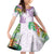 Polynesia Family Matching Off Shoulder Short Dress and Hawaiian Shirt Sharks Duo Tropical Lavender