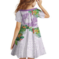 Polynesia Family Matching Summer Maxi Dress and Hawaiian Shirt Sharks Duo Tropical Lavender LT7 - Polynesian Pride