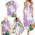 Polynesia Family Matching Summer Maxi Dress and Hawaiian Shirt Sharks Duo Tropical Lavender