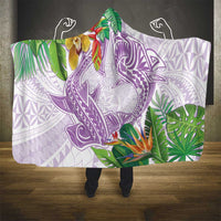 Polynesia Hooded Blanket Sharks Duo Tropical Lavender LT7 - Polynesian Pride