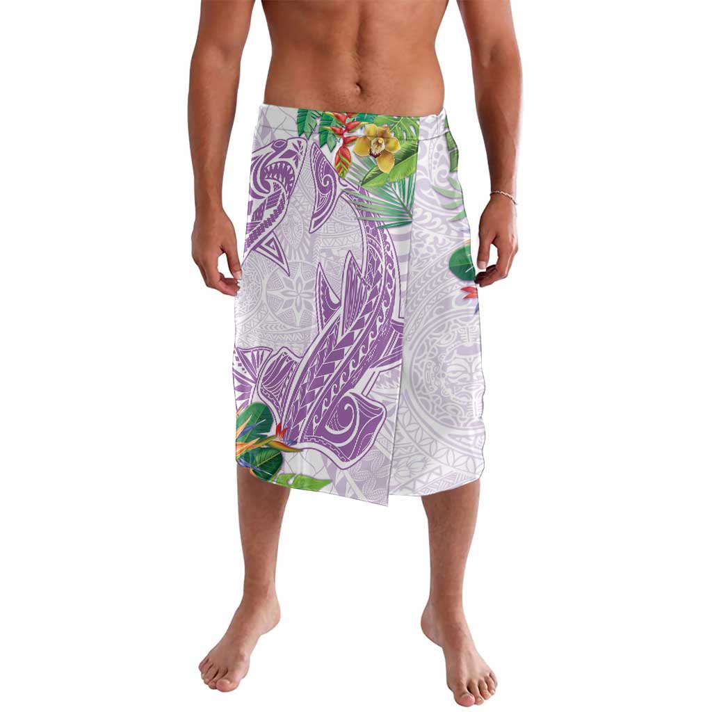 Polynesia Lavalava Sharks Duo Tropical Lavender LT7 Lavender - Polynesian Pride