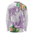 Polynesia Long Sleeve Shirt Sharks Duo Tropical Lavender