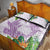 Polynesia Quilt Bed Set Sharks Duo Tropical Lavender