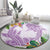 Polynesia Round Carpet Sharks Duo Tropical Lavender