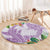 Polynesia Round Carpet Sharks Duo Tropical Lavender