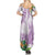 Polynesia Summer Maxi Dress Sharks Duo Tropical Lavender